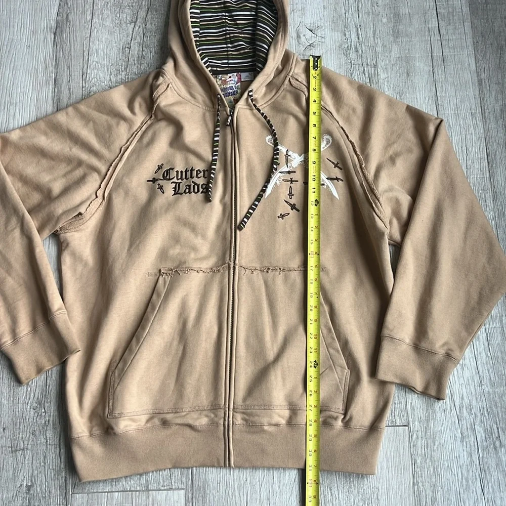Artful Dodger Graphic ZipUp Hoodie Size 4XL‎ Y2K